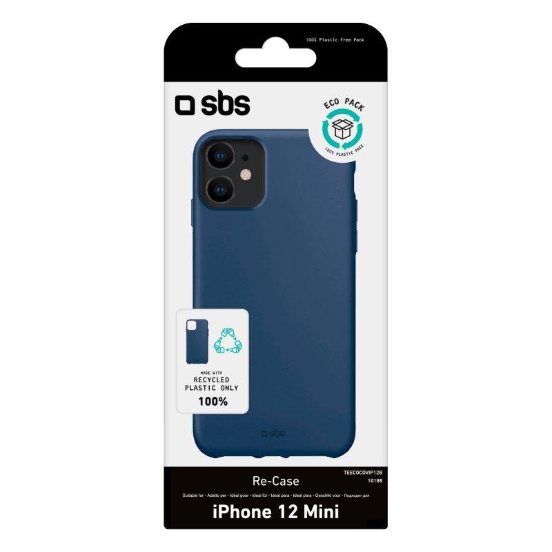 Funda de plástico reciclado para iPhone 12 Mini azul SBS