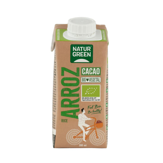Bebida de Arroz Cacao Bio NaturGreen 200 ml