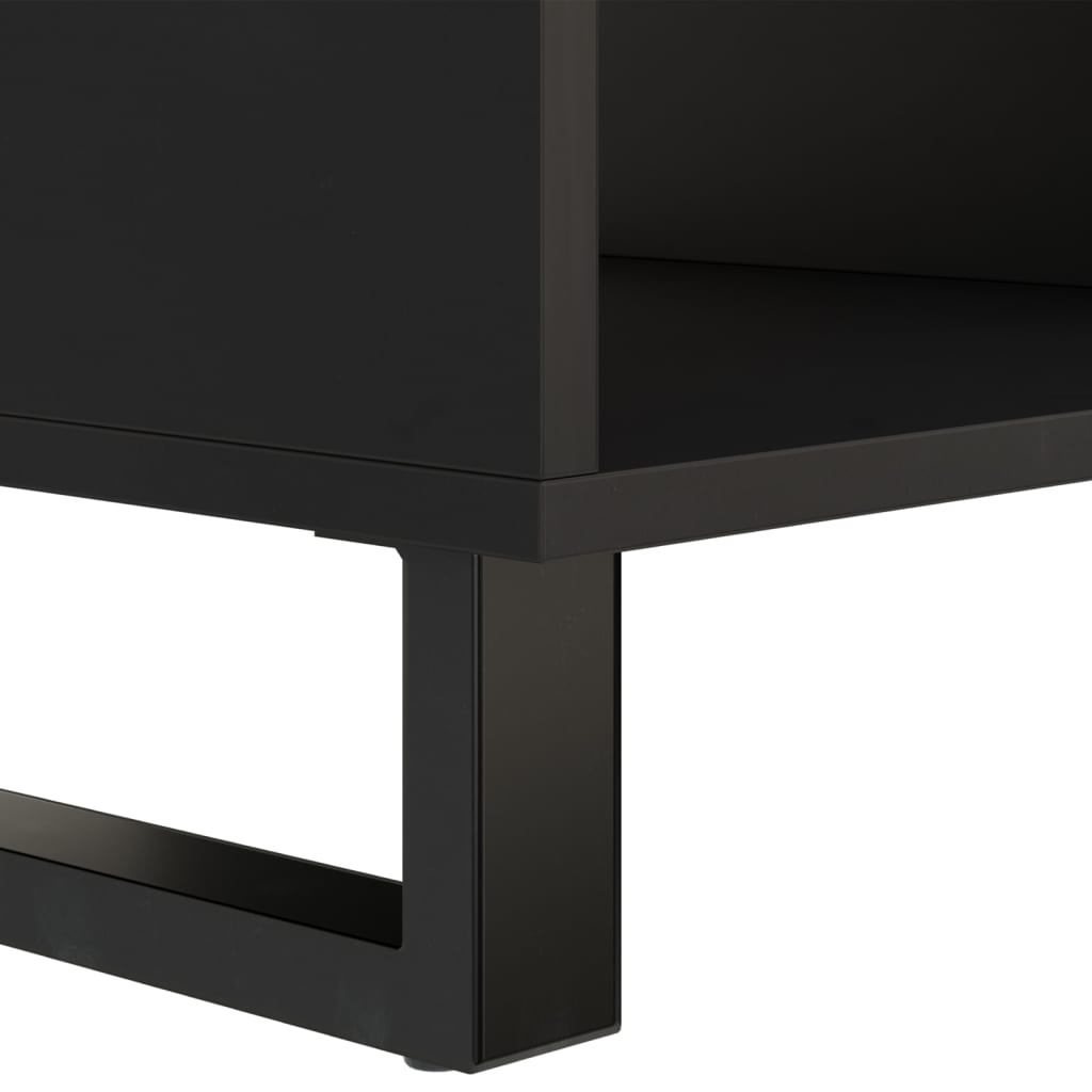 Mesa De Centro De Madera Maciza De Acacia 90x50x40 Cm_4