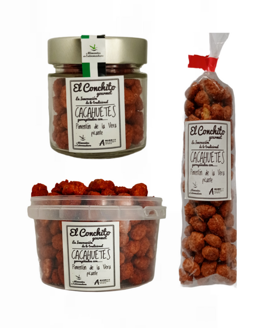 Cacahuetes Garrapiñados Con Pimentón Picante De La Vera