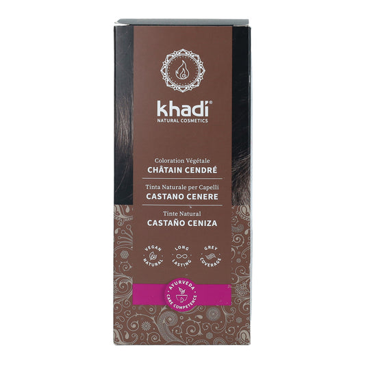 Tinte natural castaño ceniza Khadi 100 g