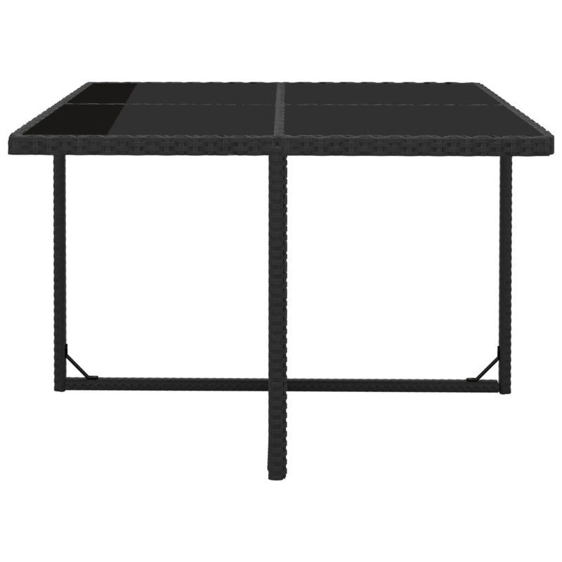 Vidaxl Set Comedor De Jardín 9 Piezas Y Cojines Ratán Sintético Negro_5