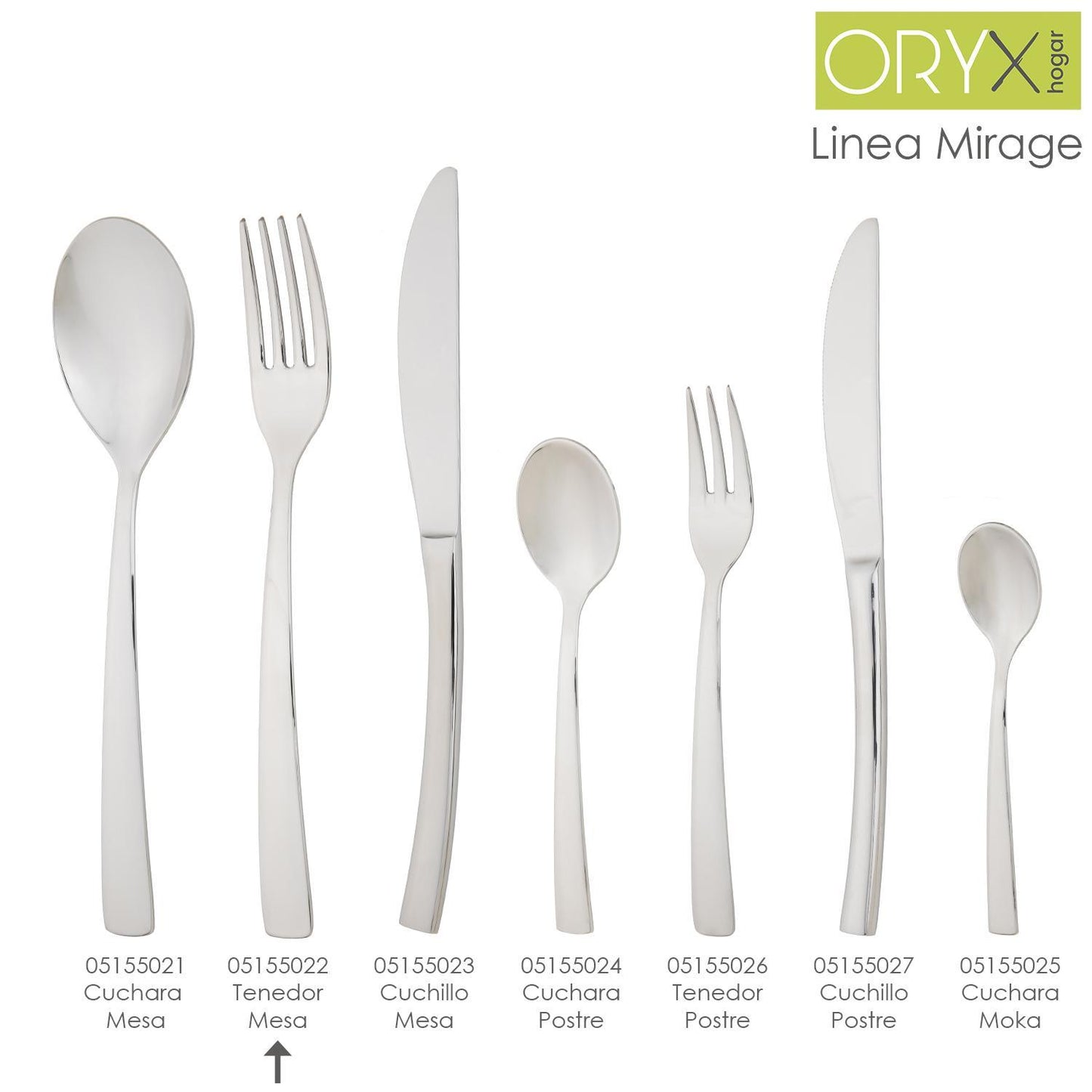 Tenedor Mesa Mirage 200 Mm.caja 12 Unidades