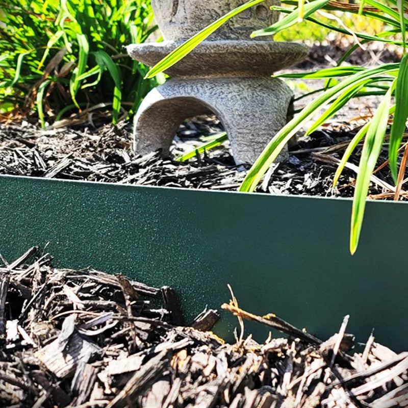 Bordillo Acero Galvanizado Verde Panacea (paquete 3x 0,91mx10cmx1,5mm)