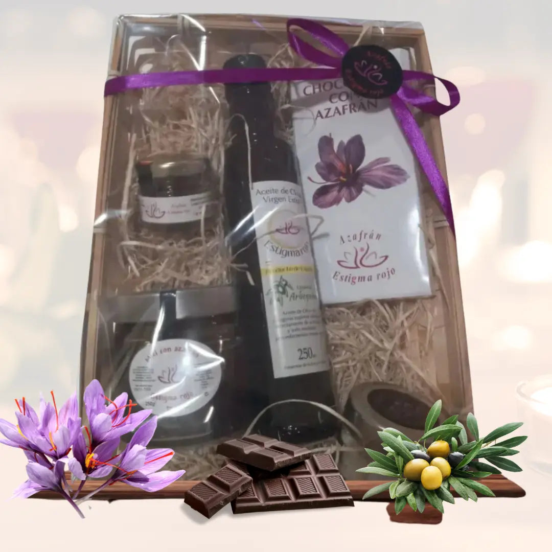 Pack Gourmet –  (chocolate, Aove, Azafrán, Escamas De Sal Marina Y Miel)