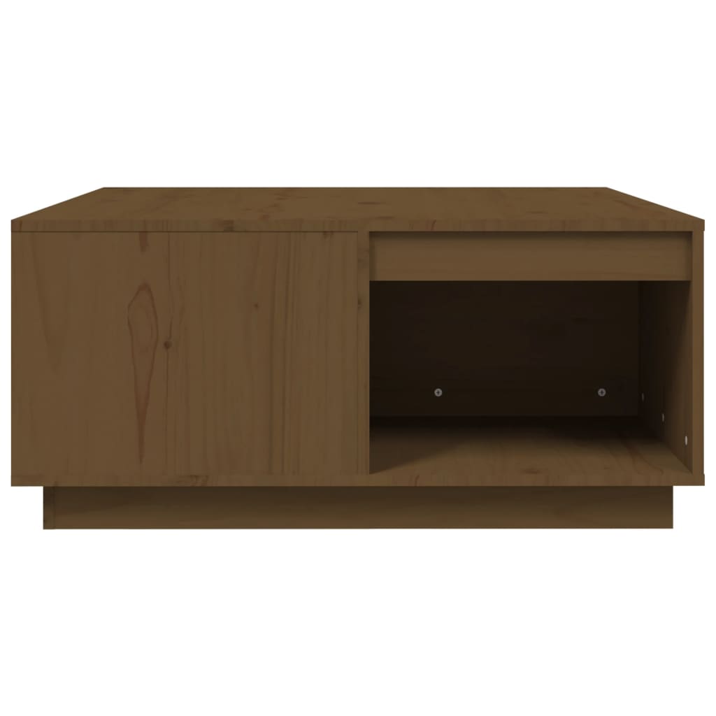 Mesa De Centro Madera Maciza De Pino Marrón Miel 80x81x36,5 Cm_4