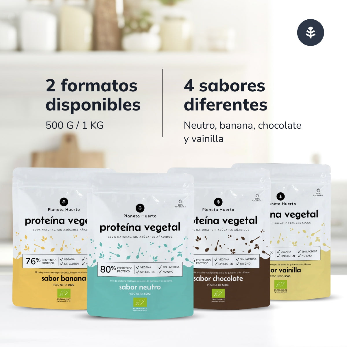 Proteína vegetal ECO 73% chocolate Planeta Huerto 1Kg