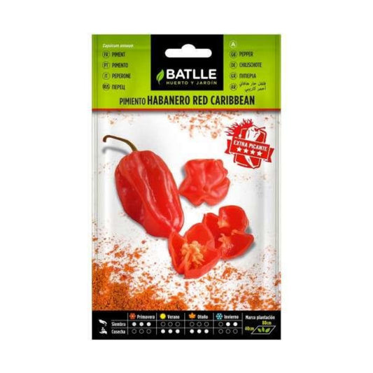 Semillas de Pimiento Habanero Red Caribean Batlle