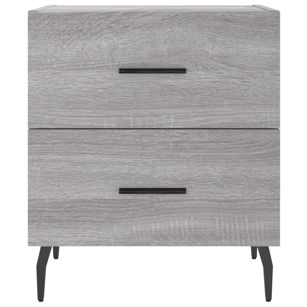 Mesitas Noche 2 Uds Madera Ingeniería Gris Sonoma 40x35x47,5 Cm_4