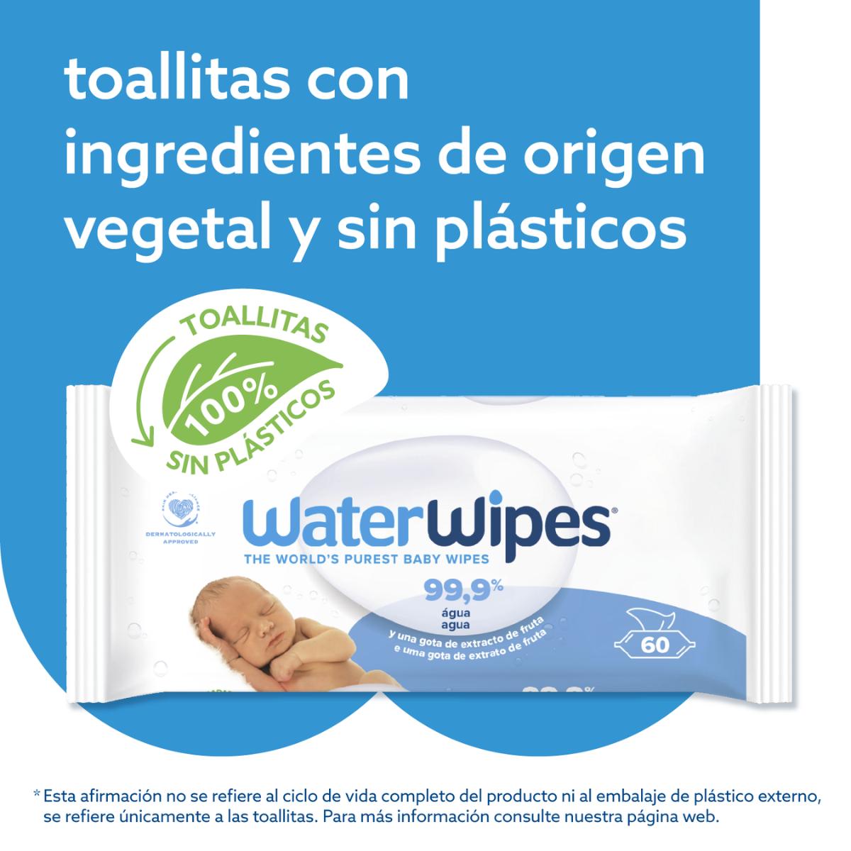 Toallitas de bebé WaterWipes BIO 60UDS