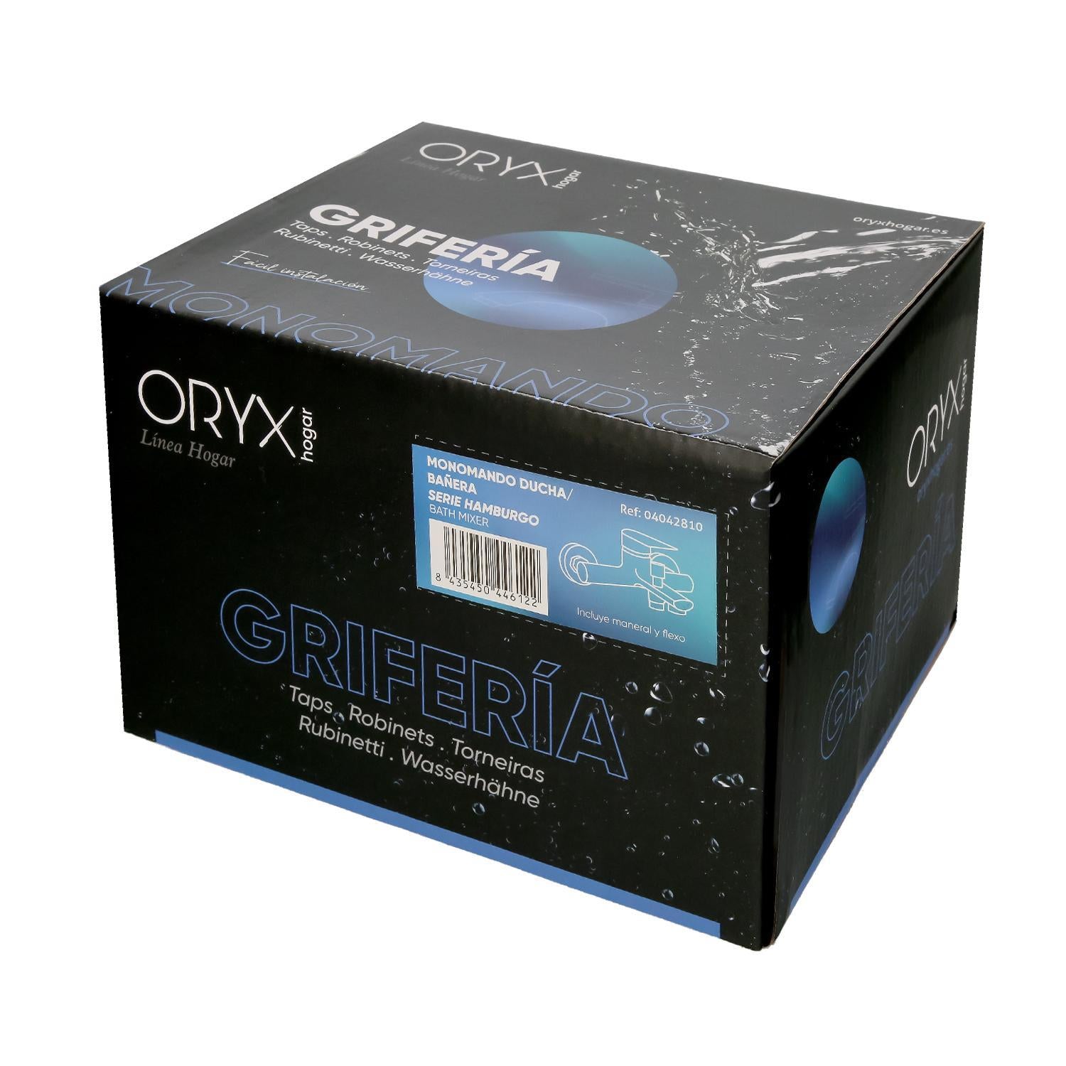 Monomando Bañera / Ducha Hamburgo Grifo Baño, Grifo Encimera, Grifo Cocina, Grifo Mezclador. Cartucho Ceramico Ø 35 Mm.