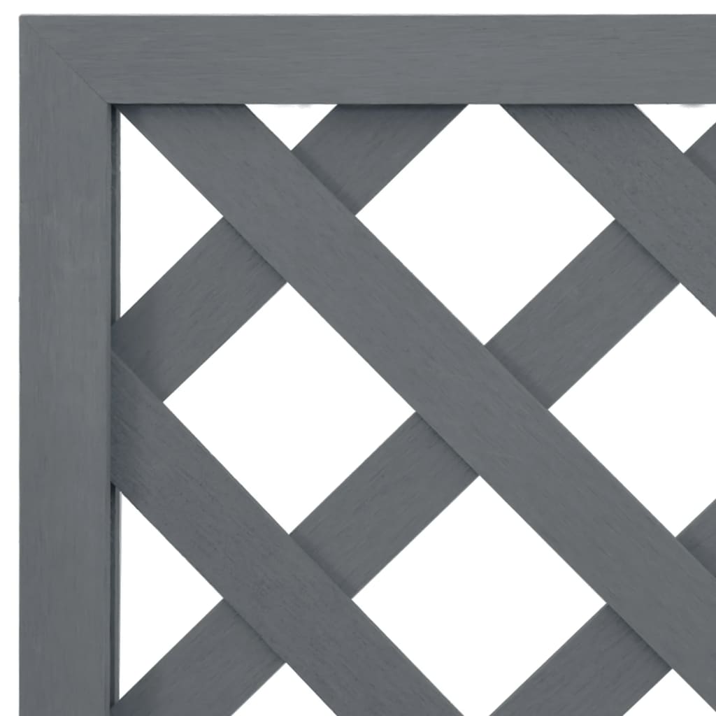 Jardinera Con Enrejado Gris Wpc 65x33x135 Cm_5