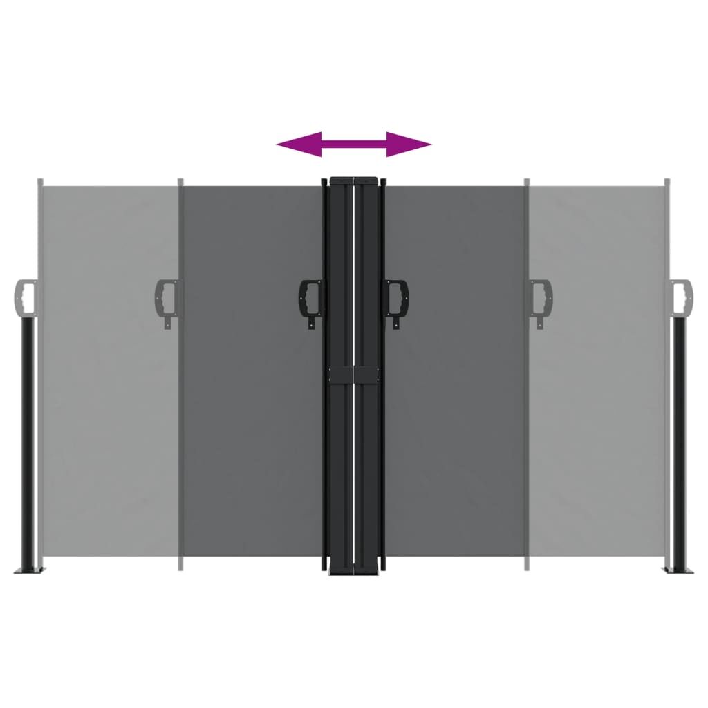 Vidaxl Toldo Lateral Retráctil Negro 140x1000 Cm_4