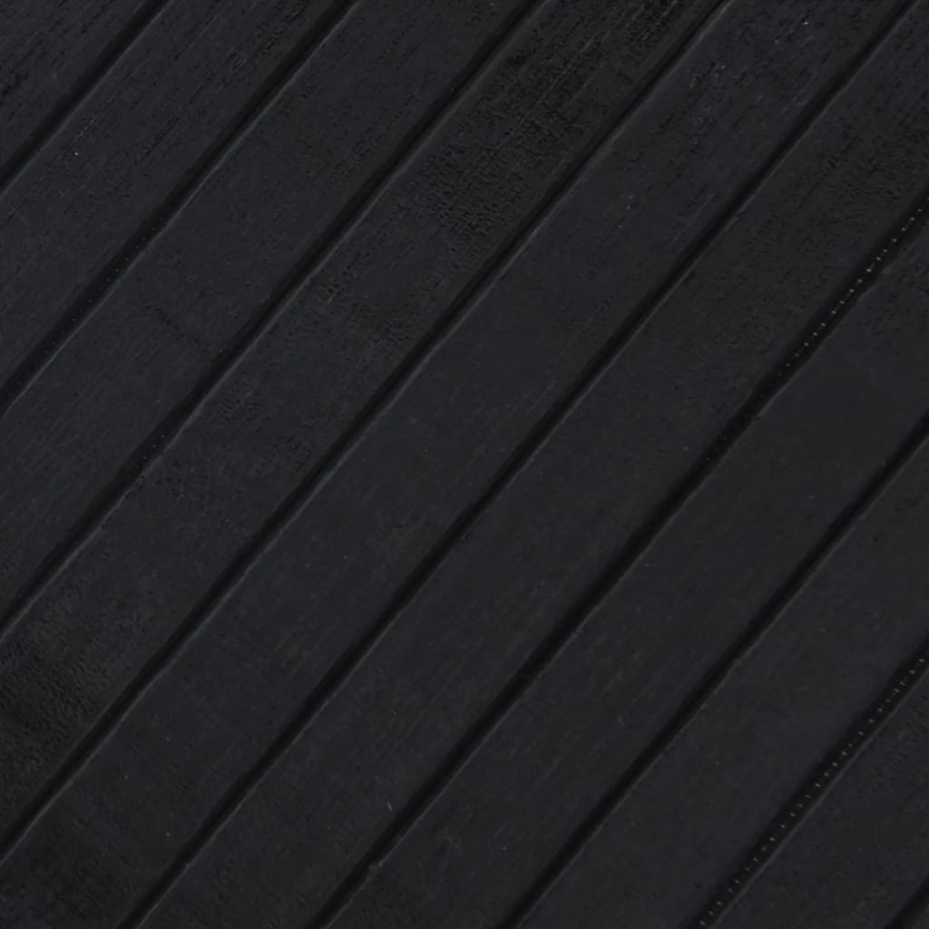 Alfombra Rectangular Bambú Negro 100x400 Cm / Vetonek_5