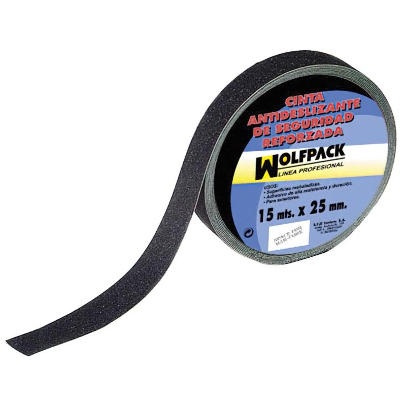 Cinta Antideslizante Negra 15 M. X 25 Mm. Uso Doméstico_0