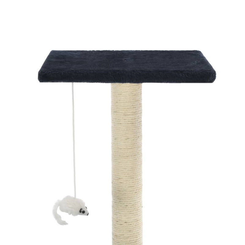 Vidaxl Rascador Para Gatos Poste De Sisal 95 Cm Azul Oscuro_5