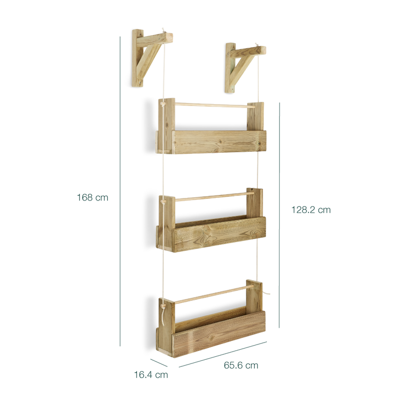 Jardinera Colgante De Madera Tratada Big Woody 3b Hortalia_3