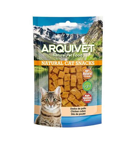 Dados de pollo Arquivet 50 g Snack natural para gatos