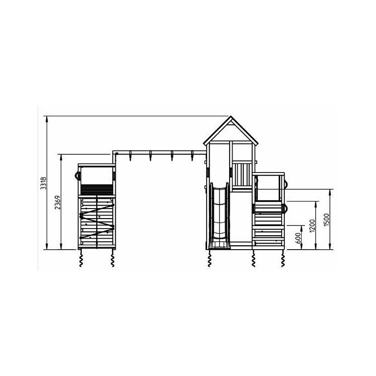 Parque Infantil Masgames Penthouse Xl Con Challenger.