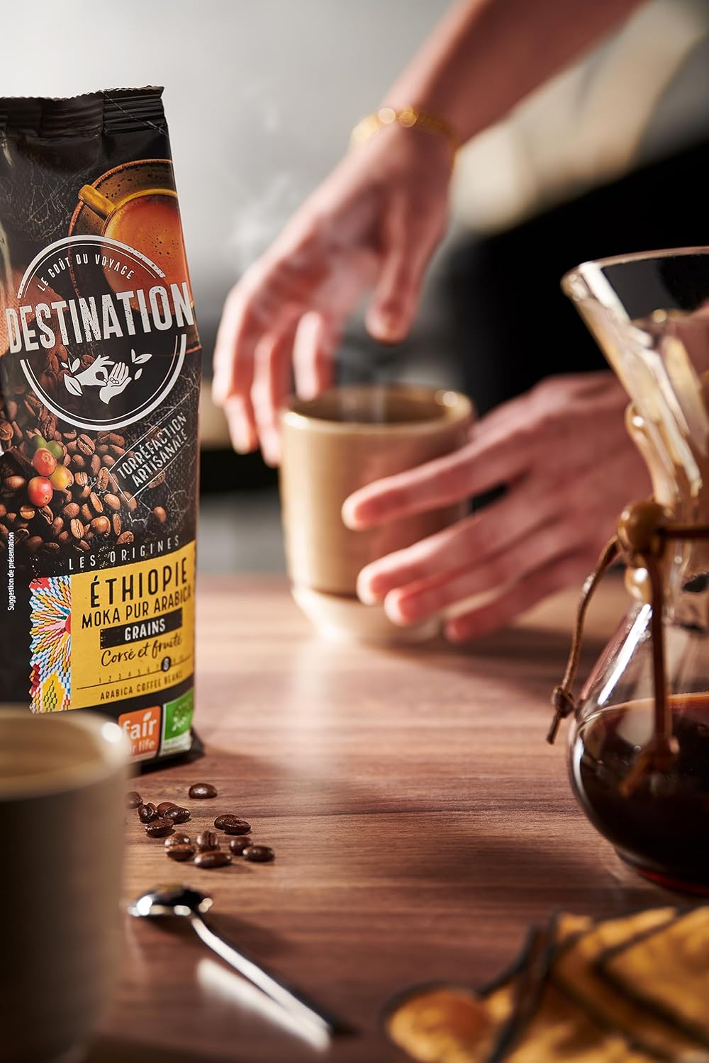 Café molido etiopía moka 100% arábica BIO Destination 250 g