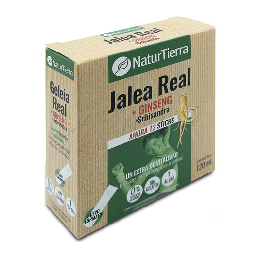 Jalea real con ginseng + schisandra, 12 sticks. NaturTierra