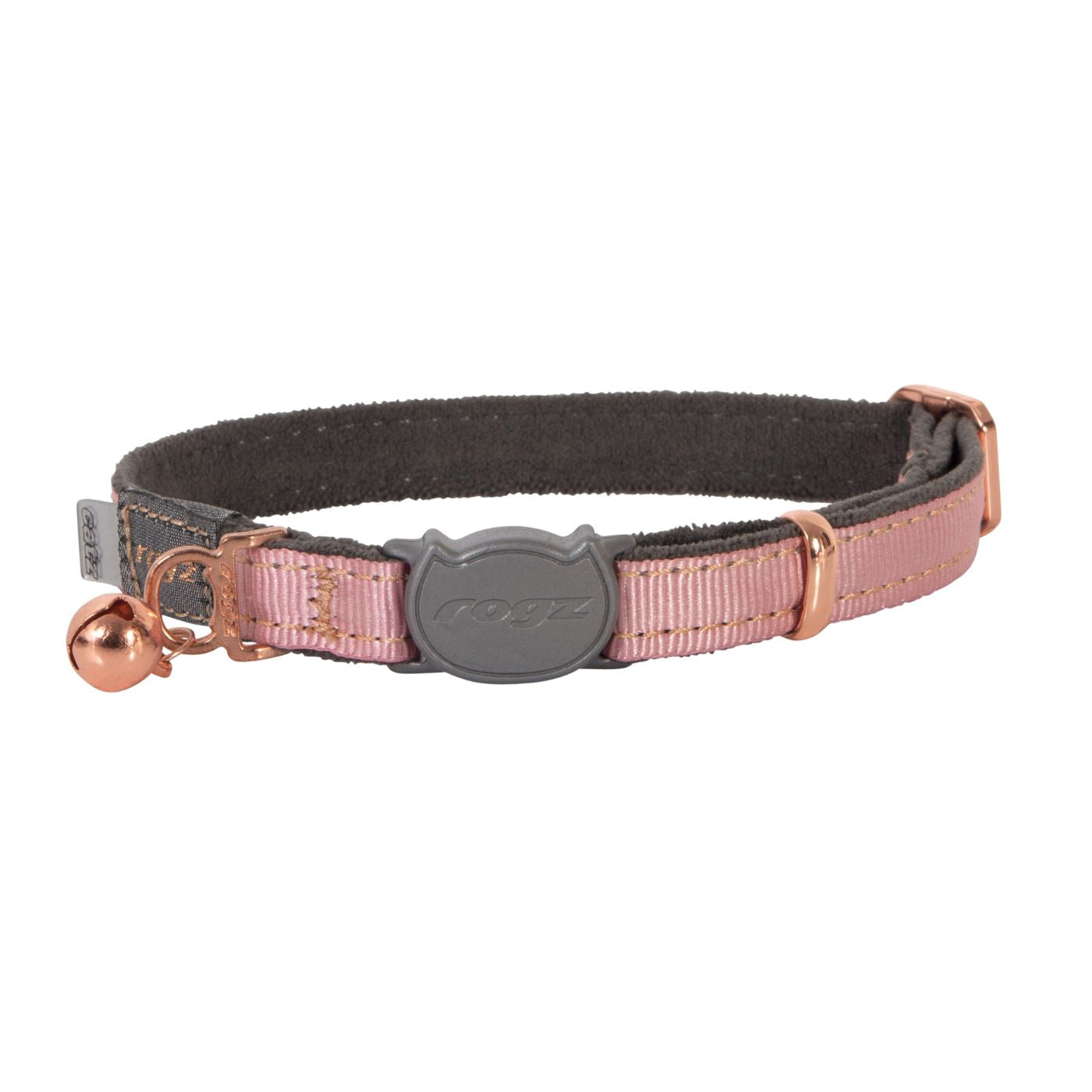 Rogz Collar Para Gato Rosa Con Bronce Urbancat Cb271-pb