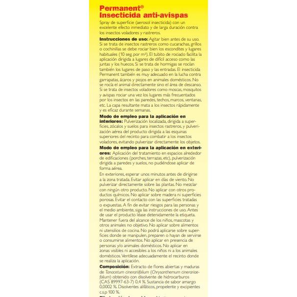 Insecticida anti-avispas permanent 500 ml Neudorff