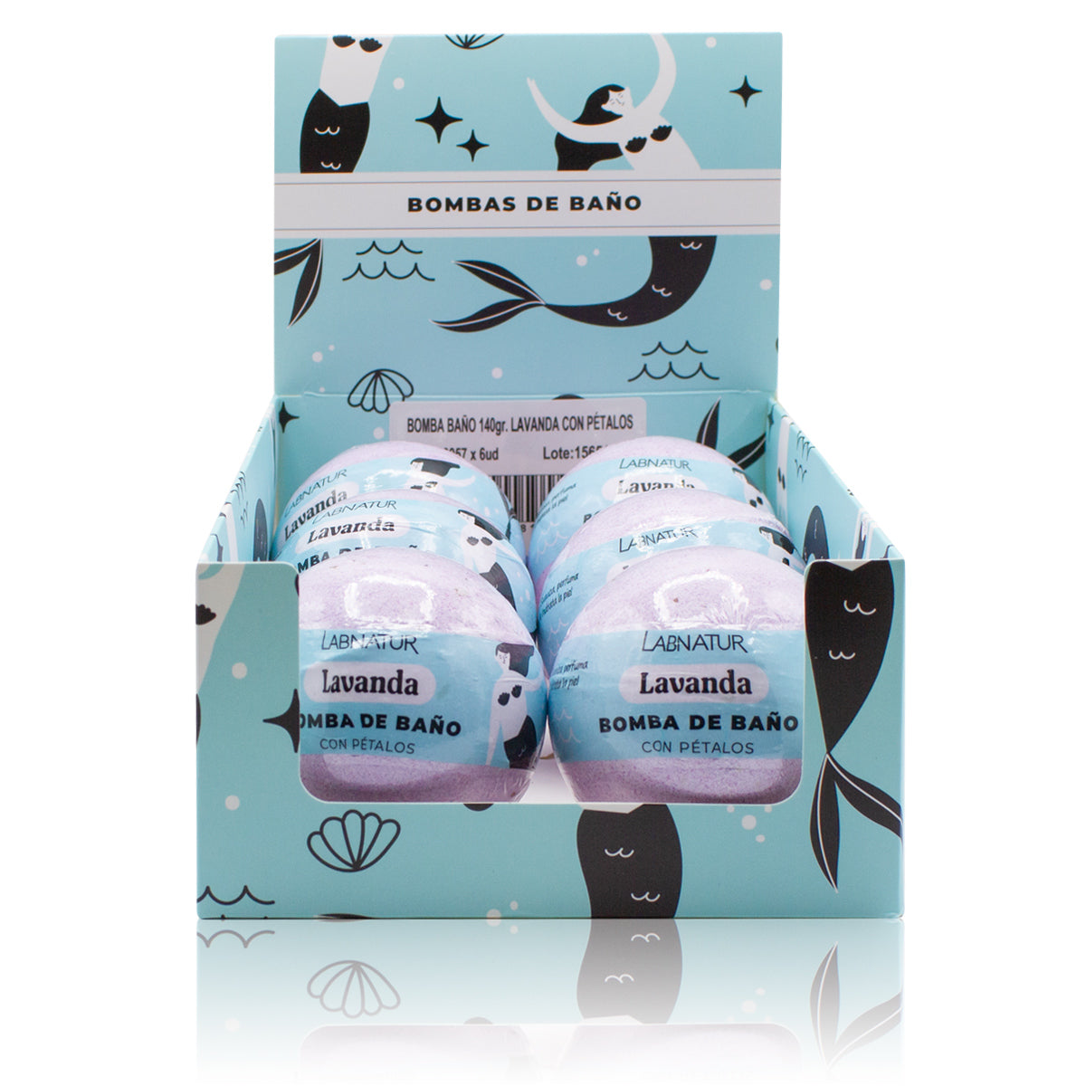 Bomba de Baño Lavanda con Pétalos Labnatur 140 g | Aroma Floral y Agreste | Hidrata, Suaviza y Perfuma | Vegana_1