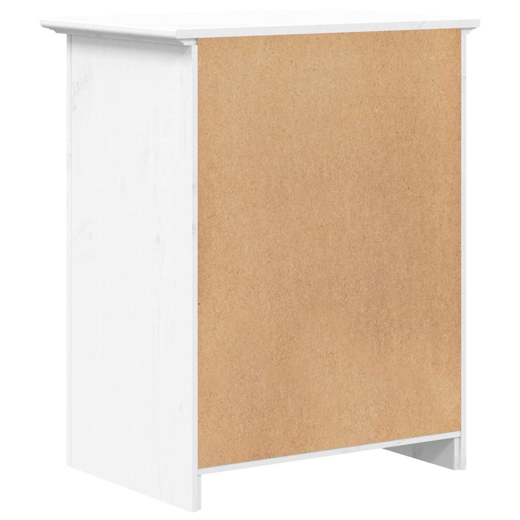 Mesita De Noche Bodo Madera Maciza De Pino Blanco 53x38,5x67 Cm_4