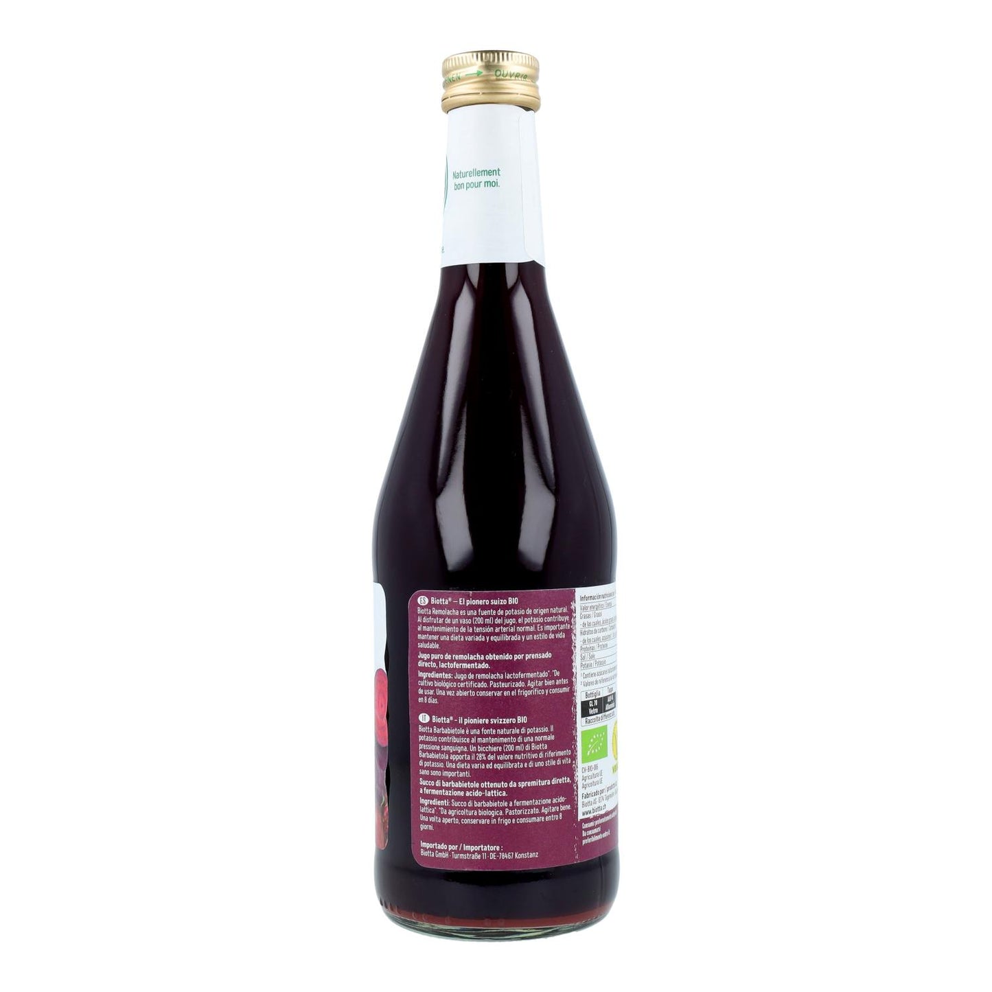 Jugo de Remolacha 500 ml Biotta  BIOTTA REMOLACHA ml 500