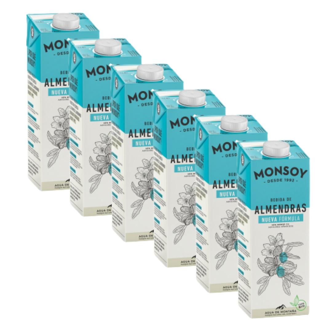 Pack 6 uds Bebida Almendra BIO Monsoy 1 L