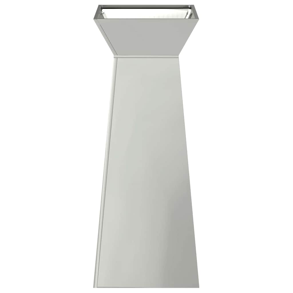 Maceta Pilar 2 Pcs Plateado 40 X 40 X 100 Cm_5