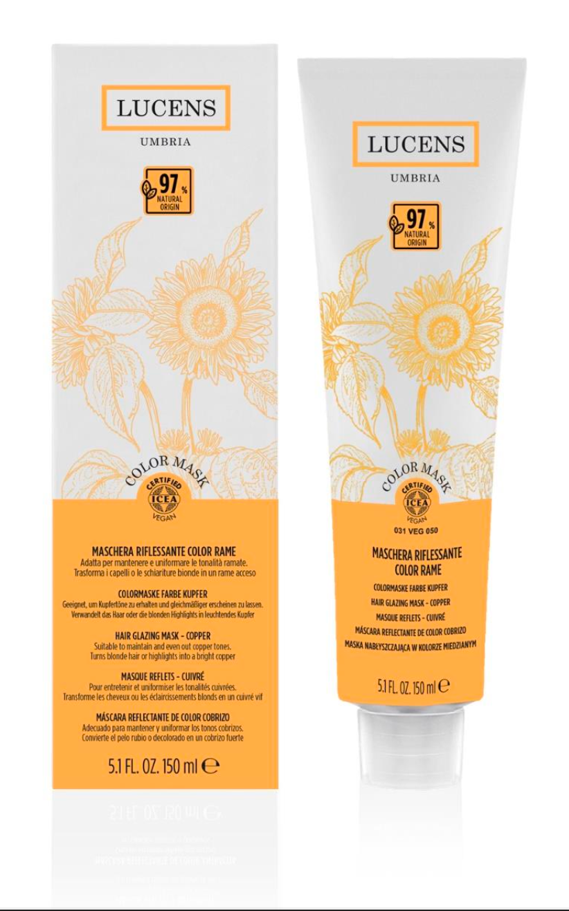 Lucens Umbria - Color Mask Cobre, mascarilla de color temporal para realzar el tono, 150 ml_0