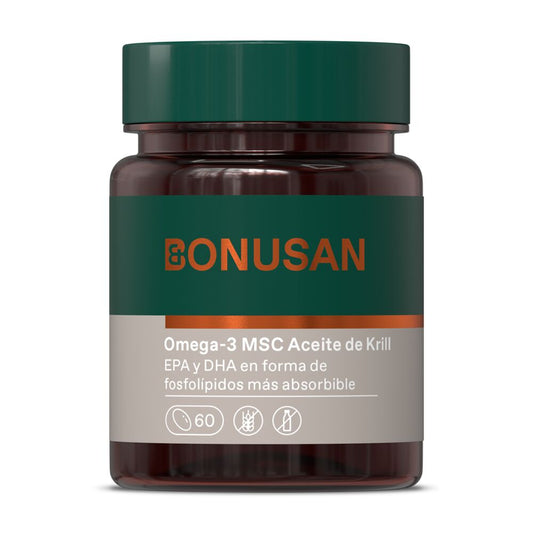 Omega-3 MSC Aceite de Krill Bonusan 60 perlas