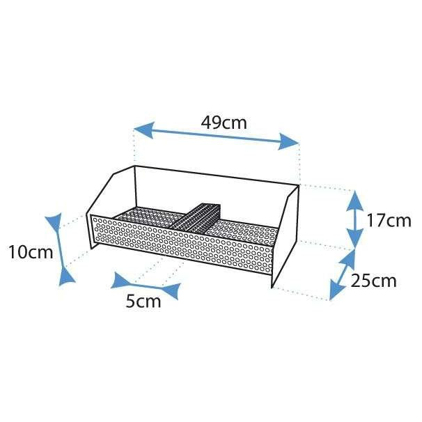 Cesta quemador de pellets doble  49x25x17 Imex El Zorro