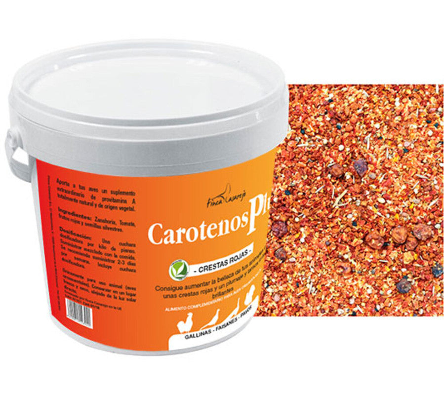 Carotenos Plus (500g) - Mix de plantas, semillas y vegetales deshidratados para aves de corral. Mejora crestas y plumaje_0