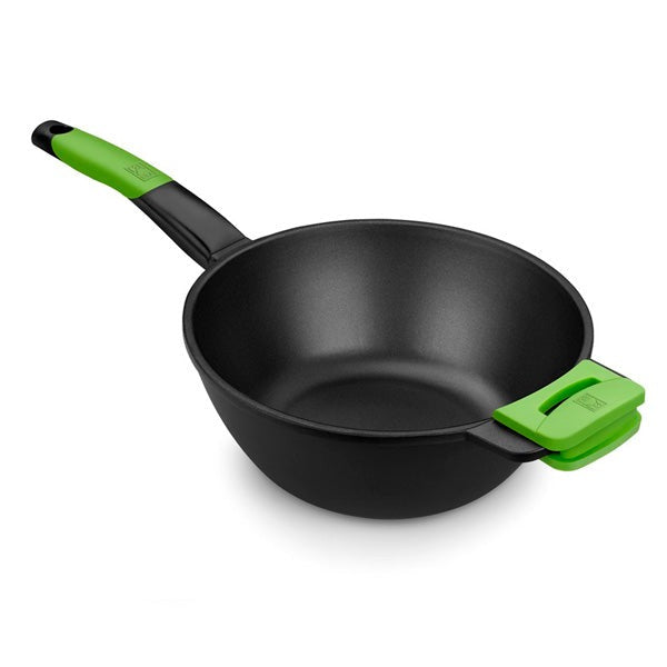 Wok ECO+ aluminio fundido inducción Bra Prior 28 cm