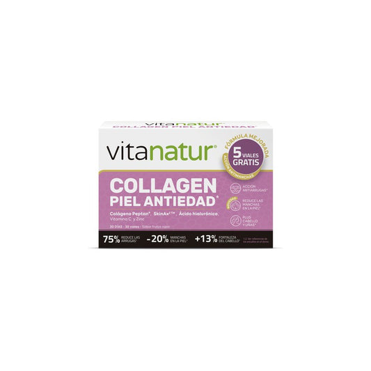Collagen Piel Antiedad 25+5 Viales Vitanatur