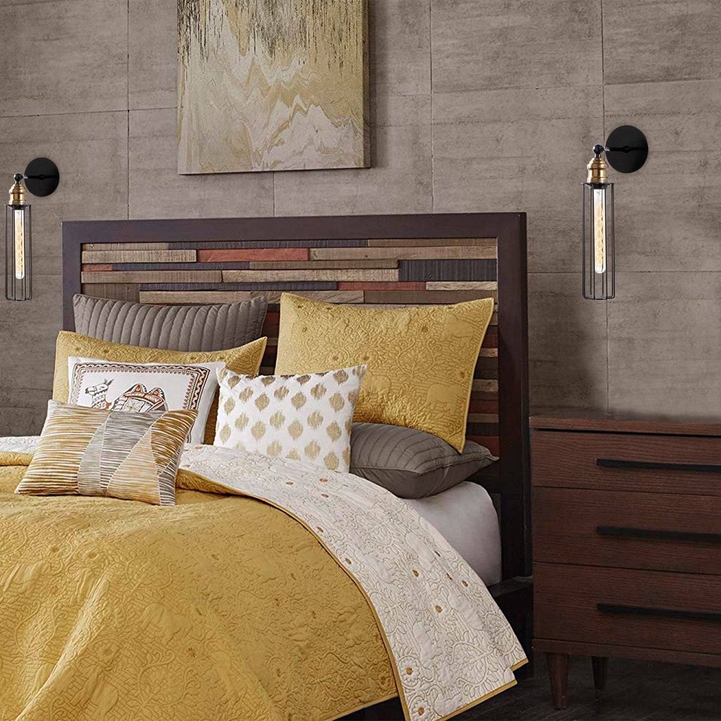 Aplique De Pared, Metal , Negro, 8x16x40, Casquillo E 27 Max 40 W_5