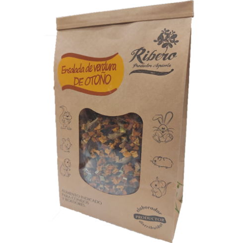 Ensalada de Verdura de Otoño para conejos y roedores Ribero 250 g