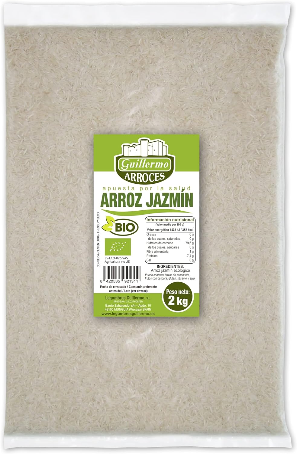 Arroz Jazmín Blanco Bio - 2 Kg_0