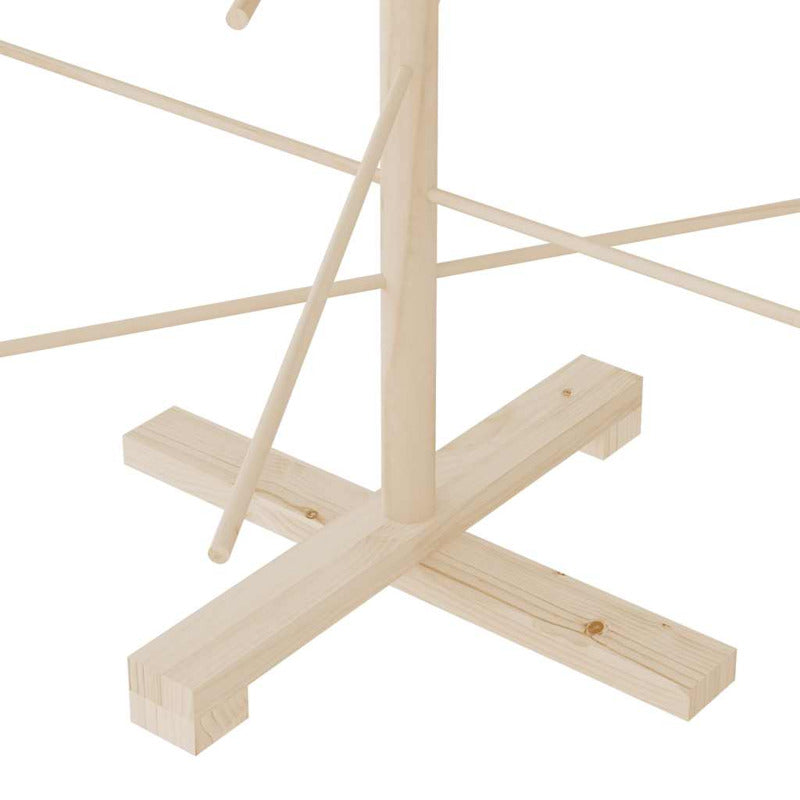 Vidaxl Árbol De Navidad De Madera De Adorno Madera Maciza Pino 180 Cm_5