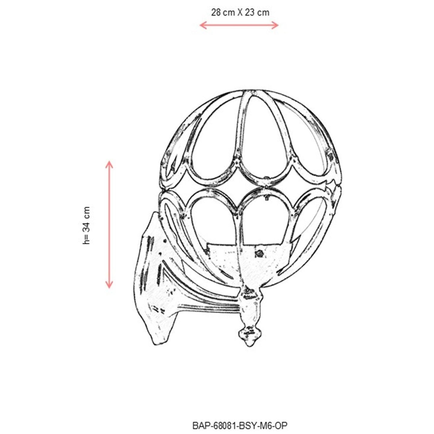 Aplique De Pared Para Exterior, Abs , Negro, 28x23x34, Casquillo E 27 Max 60 W_2