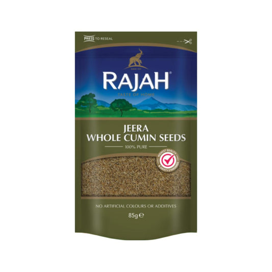 Semillas de comino Entero (Jeera) Rajah 85 g