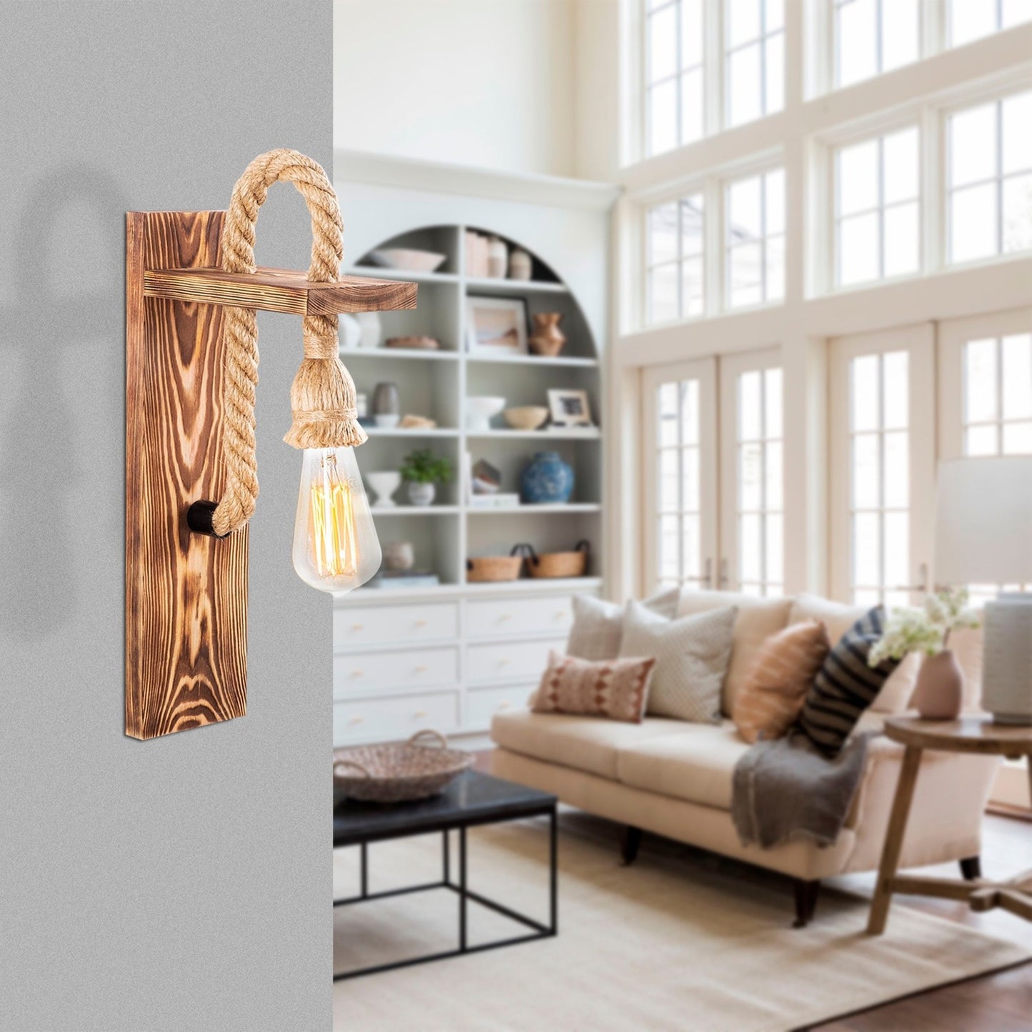 Aplique De Pared, Madera , Madera, 11x18x40, Casquillo 1 X E 27 Max 40 W_4