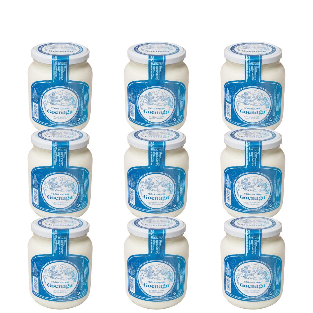 Pack 9x Yogur Natural goenaga Yogur 720g_0