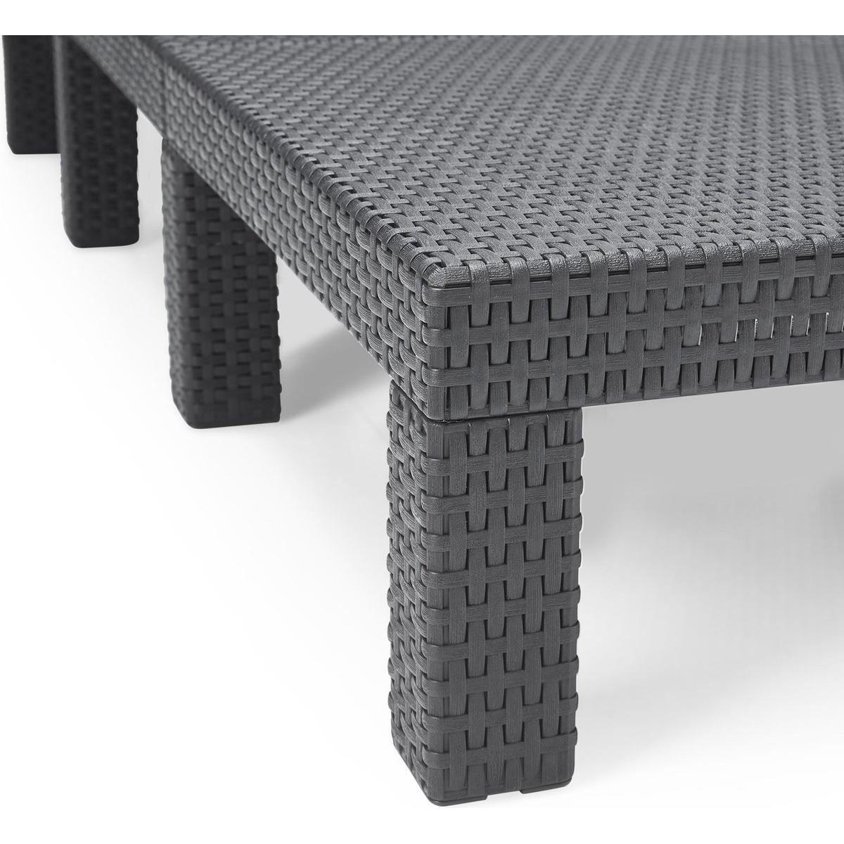 TUMBONA DAYTONA DELUXE 195 x 65 x 25 cm - Varios colores Capuchino