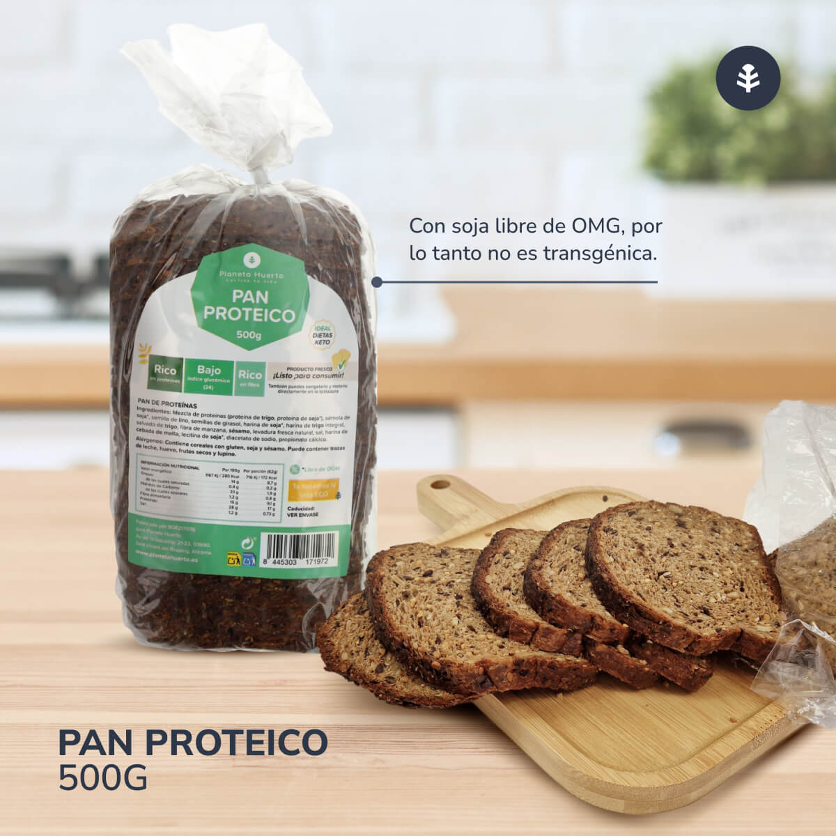 Pan proteico Planeta Huerto 500 g