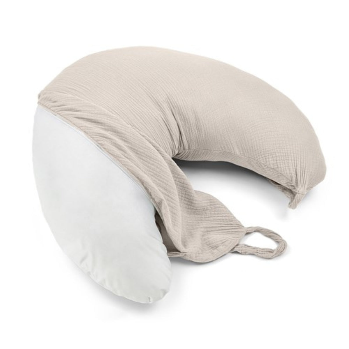 Cojín De Lactancia Muselina Con Fibra De Silicona Beige
