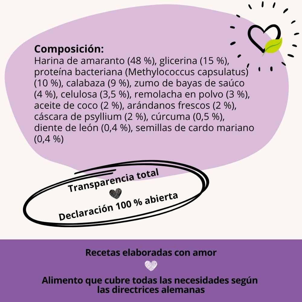 BugBell BellyVital Pienso – hipoalergénico, sin cereales, con proteína de insecto, psyllium y arándanos